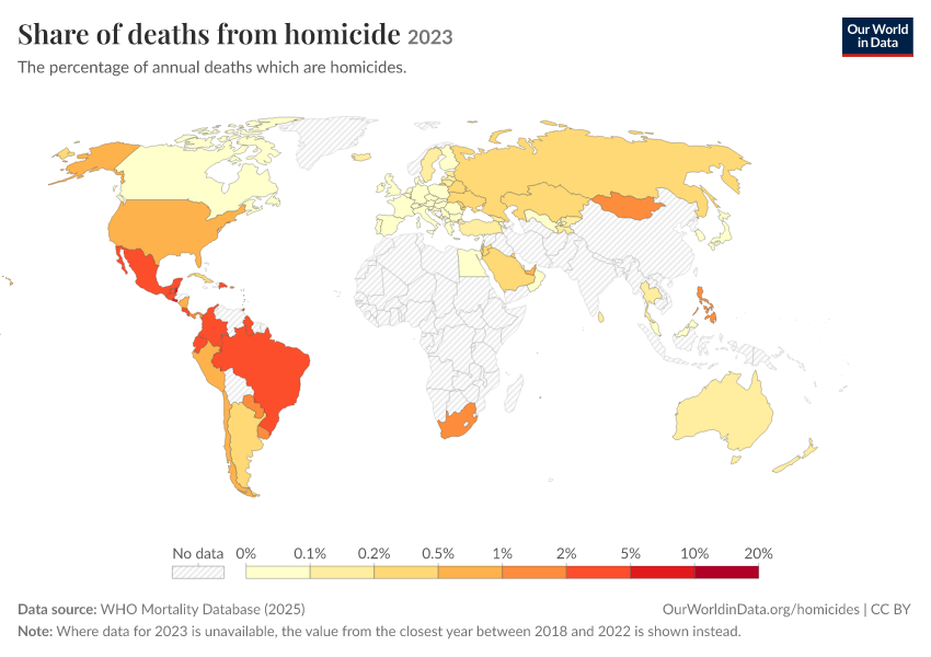 A thumbnail of the "Share of deaths from homicide" chart